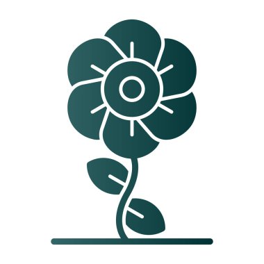 Dekoratif güzel izole simge çiçek