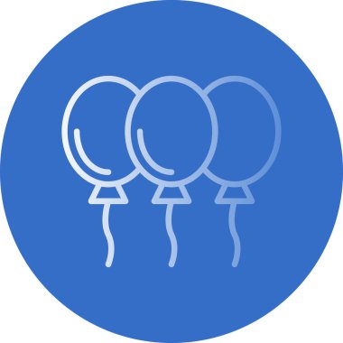 Balon simgesinin vektör illüstrasyonu 