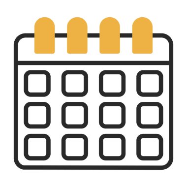 Takvim simgesi, vektör illüstrasyonu basit tasarım