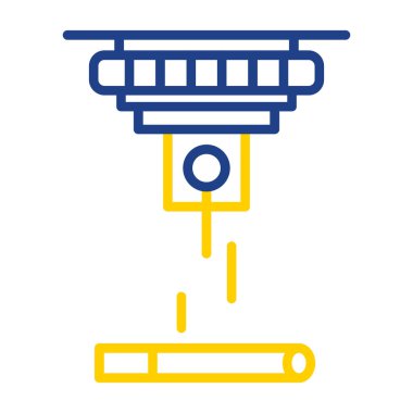 Lazer ağ simgesi vektör illüstrasyonu