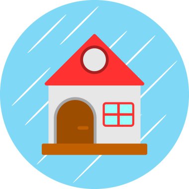 ev web simgesi, vektör illüstrasyonu 
