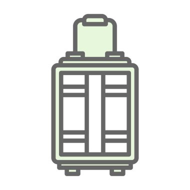 Bagaj web simgesi, vektör çizim 