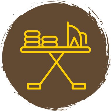 Sırt çantası ve çadırı olan bir kadının vektör çizimi