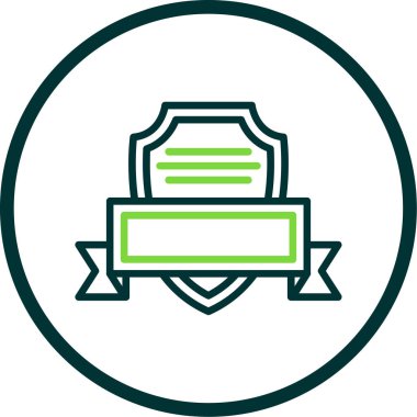 Rozet simgesi, vektör illüstrasyonu