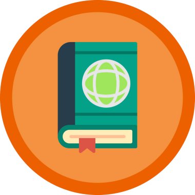 Basit Pasaport simgesi vektör illüstrasyonu