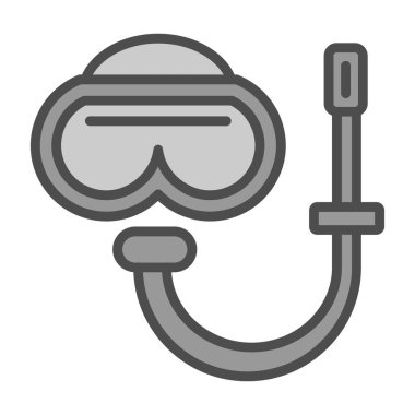 Dalış maskesi. Basit tasarım