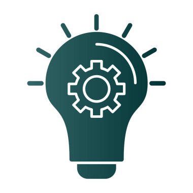 Basit düz fikir kabartma düz vektör simgesi