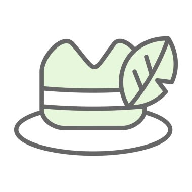 Şapka simgesi vektör illüstrasyonu