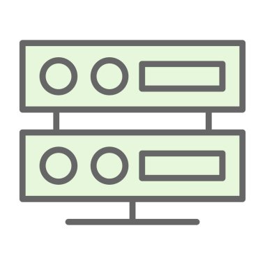 sunucu simgesi, vektör illüstrasyonu basit tasarım