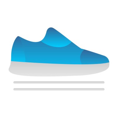 spor ayakkabısı ikon vektör illüstrasyonu 