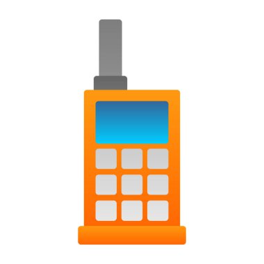 walkie talkie simgesi, vektör illüstrasyonu basit tasarım