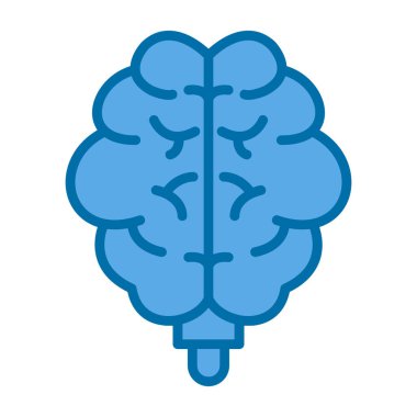 Beyin simgesi, vektör illüstrasyonu 
