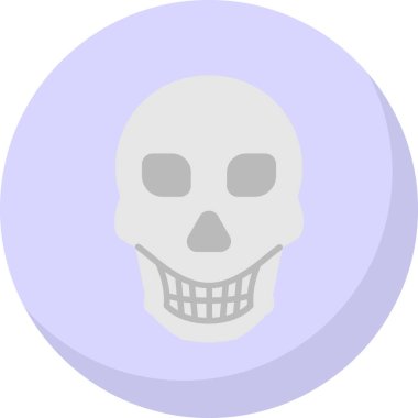 Kafatası. Web simgesi basit illüstrasyon