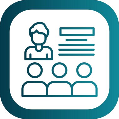 iş vektör çizgisi simgesi