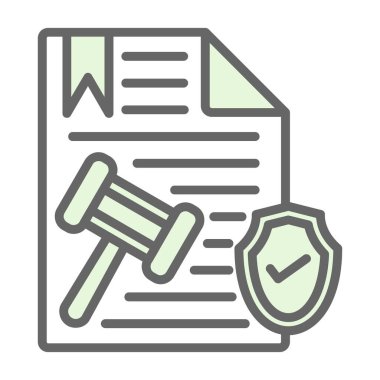 yasal belge vektör çizim tasarımı 