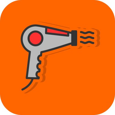 Kurutucu simgesinin vektör illüstrasyonu 