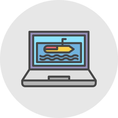 bot simgesi olan dizüstü bilgisayar