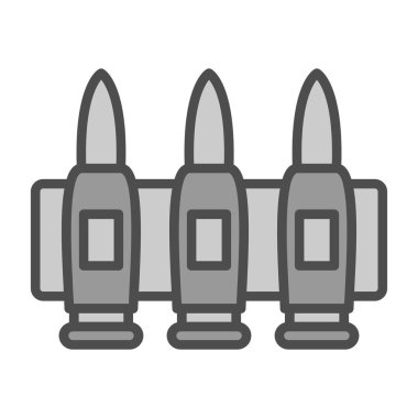 Kurşun vektör simgesi. Askeri ve web tasarımı için beyaz arkaplanda siyah simge izole edildi.