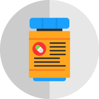 Tıp düz vektör simgesi