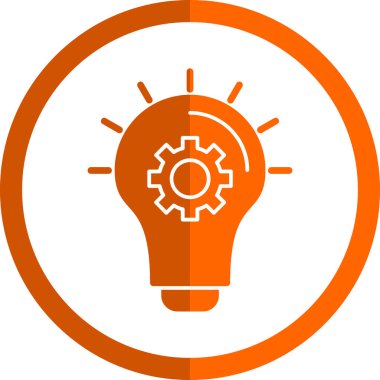 Basit düz fikir kabartma düz vektör simgesi