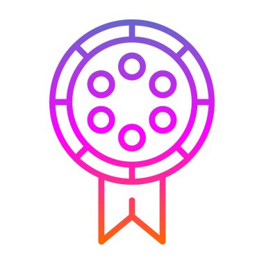 Madalya. Web simgesi basit illüstrasyon