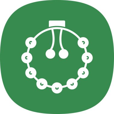 Bir kolye çelenginin vektör çizimi