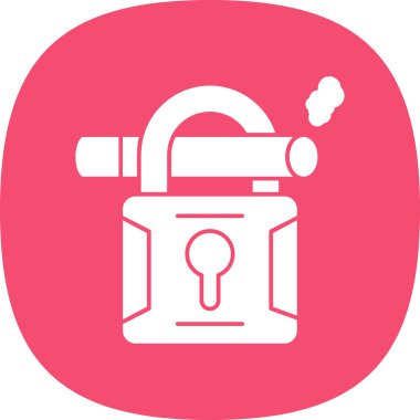 Düz simge, vektör resimlemesini kilitle  