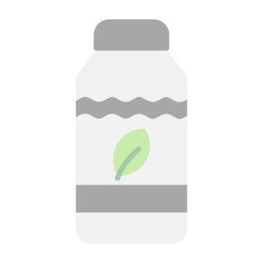 Su şişesi simgesi, vektör illüstrasyonu basit tasarım