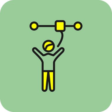 Modern b 'nin vektör illüstrasyonu insanoğlunun ikonundan yoksun