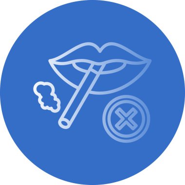 Hiç Sigara İçilmez işareti, vektör çizim 