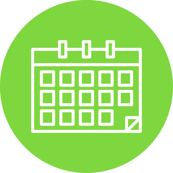 stock vector calendar icon, vector illustration simple design