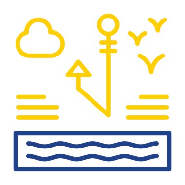 Tekne. Web simgesi basit illüstrasyon