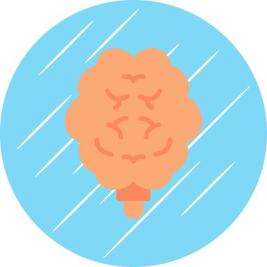 Beyin simgesi, vektör illüstrasyonu 