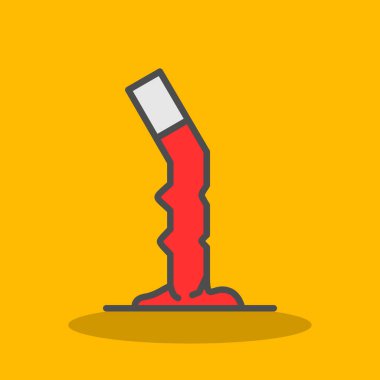 Cigarette butt icon vector illustration 