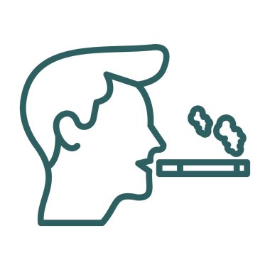 Sigara içen adam vektör simgesi 