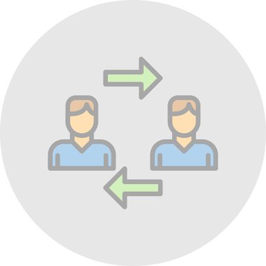 İş ve finans simgesinin vektör illüstrasyonu