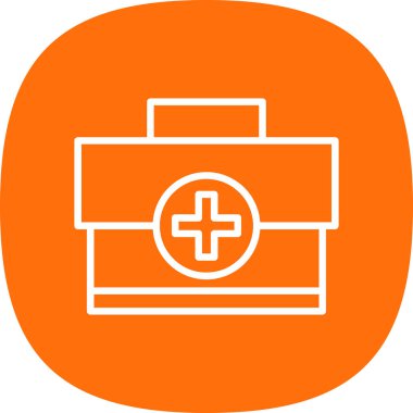 tıbbi kit simgesi vektör illüstrasyonu