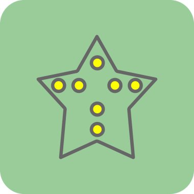 denizyıldızı. Web simgesi basit illüstrasyon