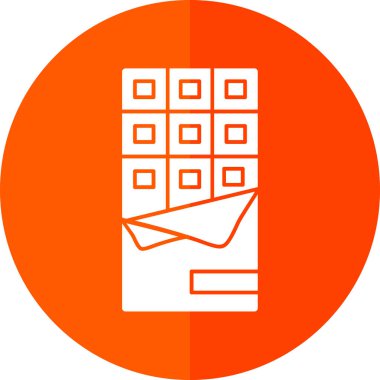 Modern b 'nin vektör illüstrasyonu kutu simgesinden yoksun