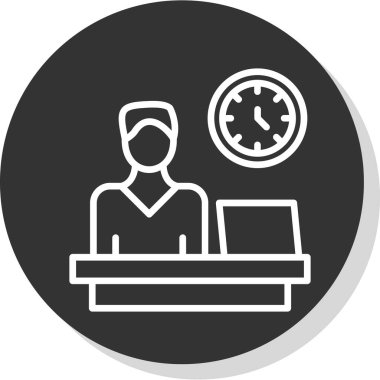 Müşteri Servisi simgesini. Vektör çizim