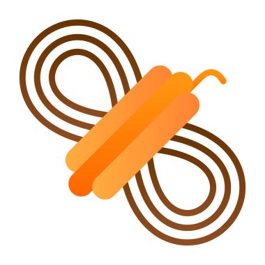 İp düz simgesinin vektör illüstrasyonu