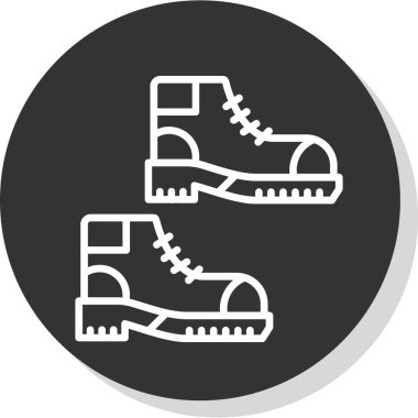 yürüyüş botları simgesi, vektör illüstrasyon tasarımı