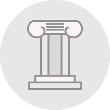 Sütun. Web simgesi basit illüstrasyon