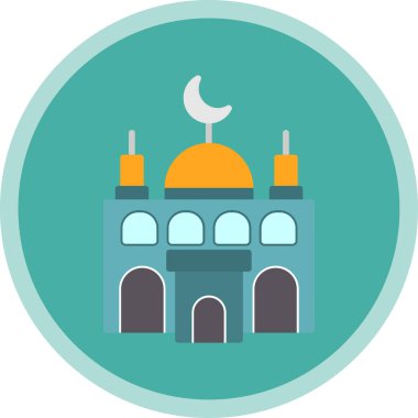 Cami simgesi, vektör illüstrasyonu basit tasarım