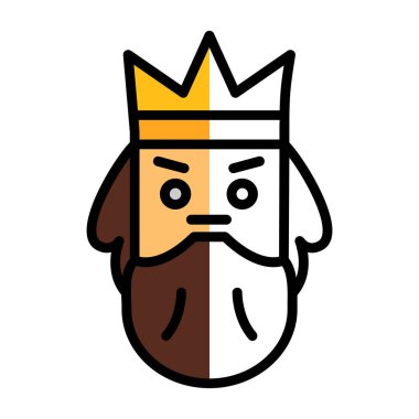 Poseidon simgesi. Mitoloji ikonu elementi. Web sitesi tasarımı ve geliştirilmesi için ince çizgi simgesi