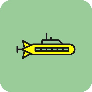 Denizaltı vektör simgesi 