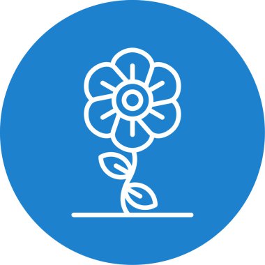 vektör çiçek düz biçim simgesi