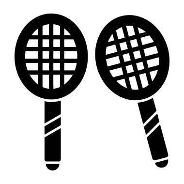 Tenis topu ikonu. İnternet için tenis topu vektör simgelerinin basit bir gösterimi