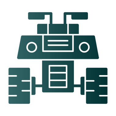 robot ikon vektör illüstrasyonu