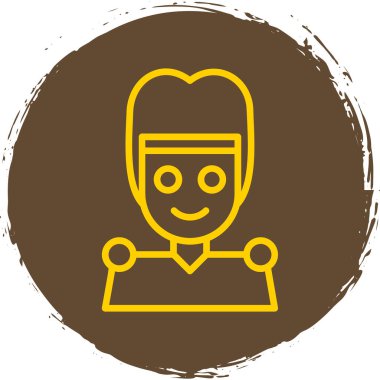 avatar. Web simgesi basit illüstrasyon